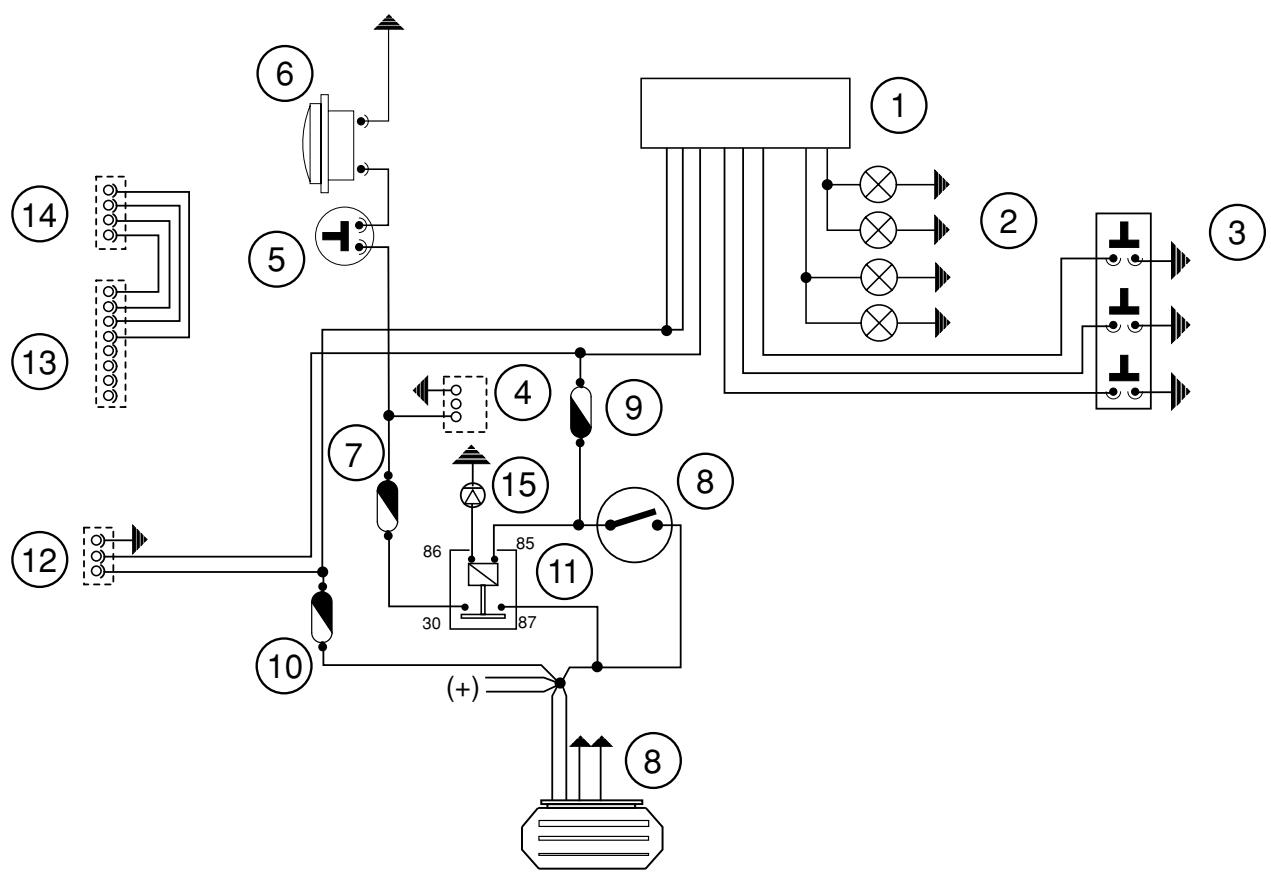 PIAGGIO X9 500 - Electrical equipment devices - 5