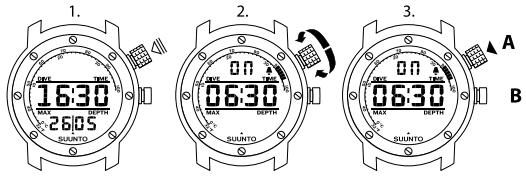 SUUNTO ELEMENTUM AQUA - Modification des paramètres généraux - 1