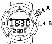 SUUNTO ELEMENTUM AQUA - Verrouillage des boutons - 1