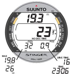 SUUNTO STINGER - RéGLAGE PAR DÉFAUT - 2