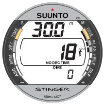 SUUNTO STINGER - NUMEROTATION DES PLONGEES DANS LE MODE PLONGEE - 2