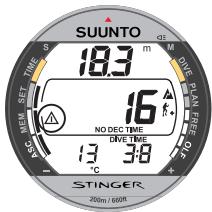 SUUNTO STINGER - INDICATEUR DE NIVEAU DE PILE ET ALARME DE CHANGEMENT DE PILE - 2
