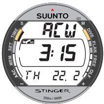 SUUNTO STINGER - MODE MONTRE (TIME) - 2