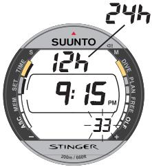 SUUNTO STINGER - NOTE: - 1