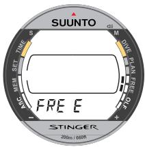 SUUNTO STINGER - AVANT LA PLONGEE EN MODE APNEE/PROFONDIMETRE - 1
