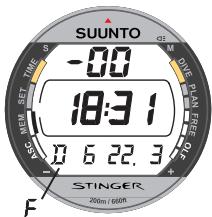 SUUNTO STINGER - MÉMOIRES ET TRANSFERT DE DONNÉES (MEM) - 3