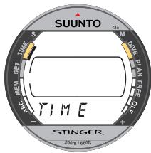 SUUNTO STINGER - MODE MONTRE (TIME) - 3