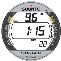 SUUNTO STINGER - HISTORIQUE DE LA JOURNÉE D'APNÉE - 2