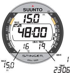 SUUNTO STINGER - APRÈS UNE APNÉE: - 2