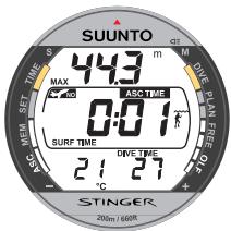 SUUNTO STINGER - NUMÉROTATION DES PLONGÉES - 1