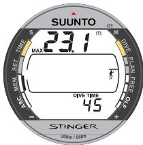 SUUNTO STINGER - MÉMOIRES ET TRANSFERT DE DONNÉES (MEM) - 4