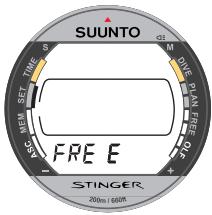 SUUNTO STINGER - Pour régler Air/EAN: - 2