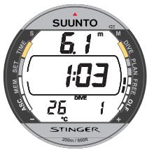 SUUNTO STINGER - AVANT LA PLONGEE EN MODE APNEE/PROFONDIMETRE - 3