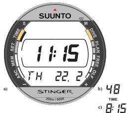 SUUNTO STINGER - MODE MONTRE (TIME) - 4