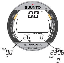 SUUNTO STINGER - a) 3.1.AVANT LA MISE A L'EAU - 2