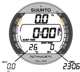 SUUNTO STINGER - a) 3.1.AVANT LA MISE A L'EAU - 1