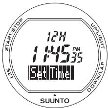 SUUNTO X3HR - Pour régler l'heure : - 1