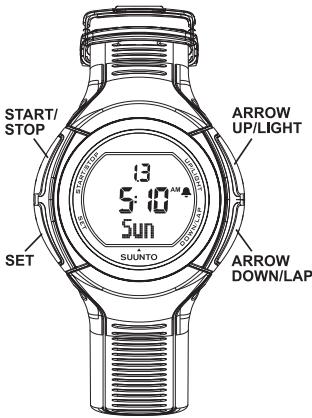 SUUNTO X3HR - BOUTONS - 1