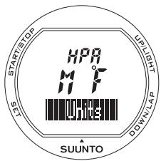 SUUNTO X3HR - Unités (Units) - 1