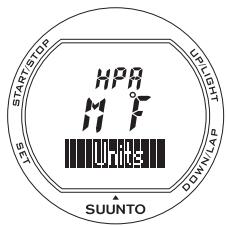 SUUNTO X3HR - Unités (Units) - 1