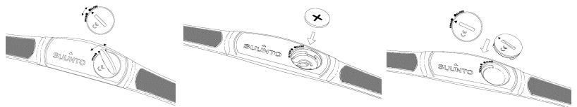 SUUNTO X3HR - Pour changer la pile - 1