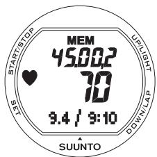 SUUNTO X3HR - MODE MEMORY - 1