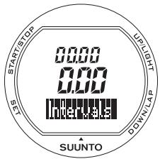 SUUNTO X3HR - Réglage des intervalles (Intervals) - 1