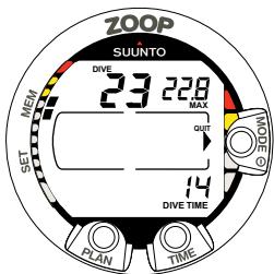 SUUNTO ZOOP - MÉMOIRE PROFIL DE PLONGÉE [PROF] - 4