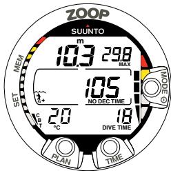 SUUNTO ZOOP - Plongées avec paliers de décompression - 1