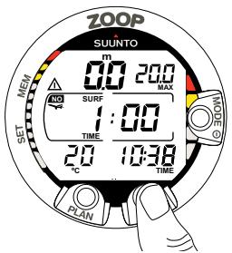 SUUNTO ZOOP - Indicateur analogue de toxicité OLF (Oxygen Limit Fraction) - 5