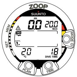 SUUNTO ZOOP - Indicateur analogue de toxicité OLF (Oxygen Limit Fraction) - 4