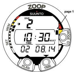 SUUNTO ZOOP - EXIT / QUIT (SORTIR/QUITTER) - 6