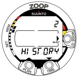 SUUNTO ZOOP - MÉMOIRE PROFIL DE PLONGÉE [PROF] - 3
