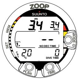 SUUNTO ZOOP - Palier de sécurité obligatoire - 1