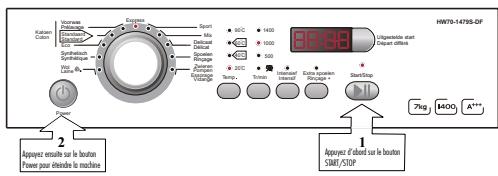 HAIER HW70-1479-F - Information importante - systeme de verrouillage de la porte - 1