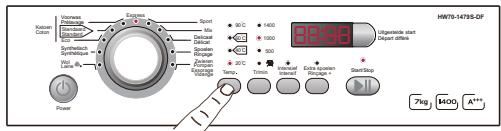 HAIER HW70-1479-F - Reglage de la temperature de LAVAGE - 1
