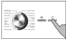 HAIER INTELIUS 500 / HW80BD - Interruption - cancelación de un programa de lavado - 1