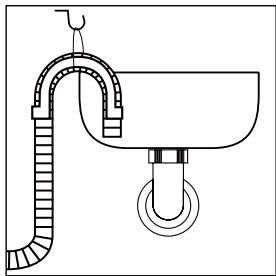 HAIER INTELIUS 500 / HW80BD - Afvoerslang - 1
