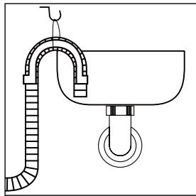 HAIER INTELIUS 500 / HW80BD - Wasser-Ablauf anschließen - 1