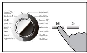 HAIER INTELIUS 500 / HW80BD - Start wash programme - 1