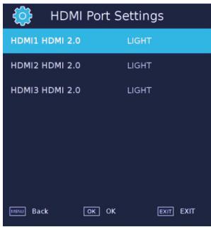 HAIER LE75B9300U - HDMI PORT SETTING - 1