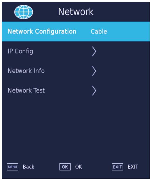 HAIER LE75B9300U - Network Menu - 1