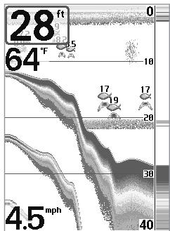 HUMMINBIRD FISHFINDER 595C - Selection des indicateurs - 2
