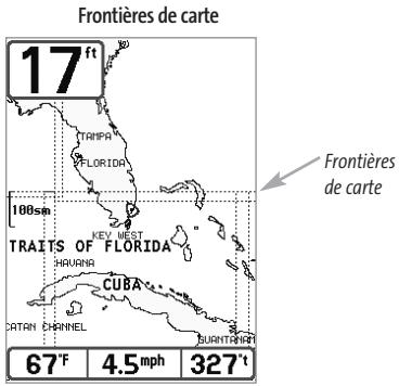 HUMMINBIRD FISHFINDER 595C - Frontières de carte - 1