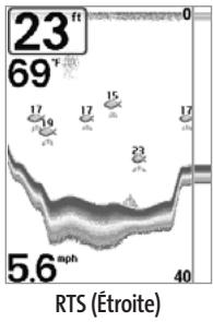 HUMMINBIRD FISHFINDER 595C - Fenêtre sonar en temps réel (RTS) - 2