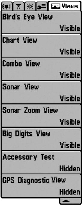 HUMMINBIRD FISHFINDER 595C - Procedure d'activation et de déactivation de la fonction Sonar : - 1