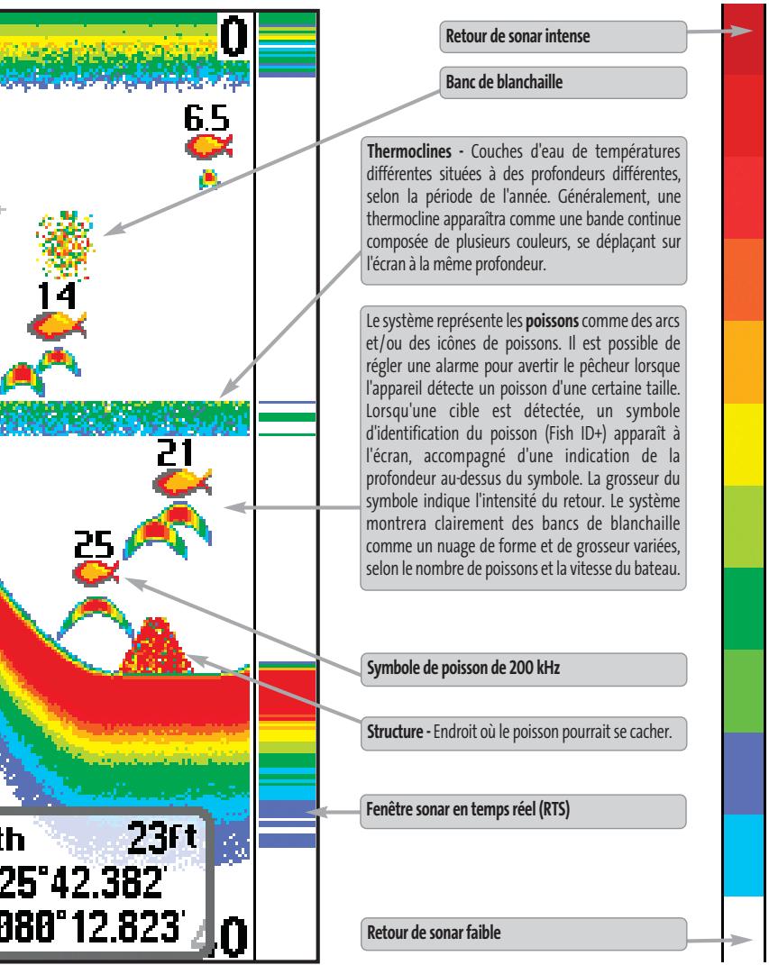HUMMINBIRD FISHFINDER 595C - Representations à l'écran Sonar - 2
