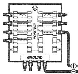 HUMMINBIRD PIRANHAMAX 180 - Branchement du cable d'alimentation au bateau - 1