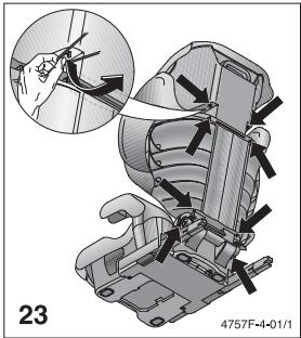 RECARO MONZA NOVA IS - Removing the Seatfix: - 1