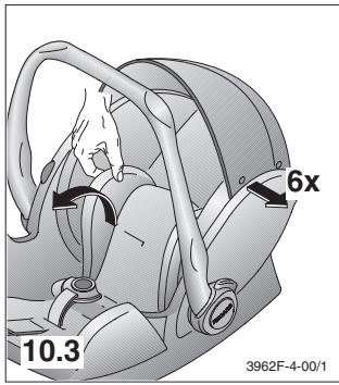 RECARO YOUNG PROFI - Inbouw met voertuigriem: - 4